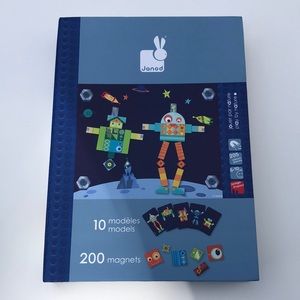 Janod Magnetic Book ROBOTS